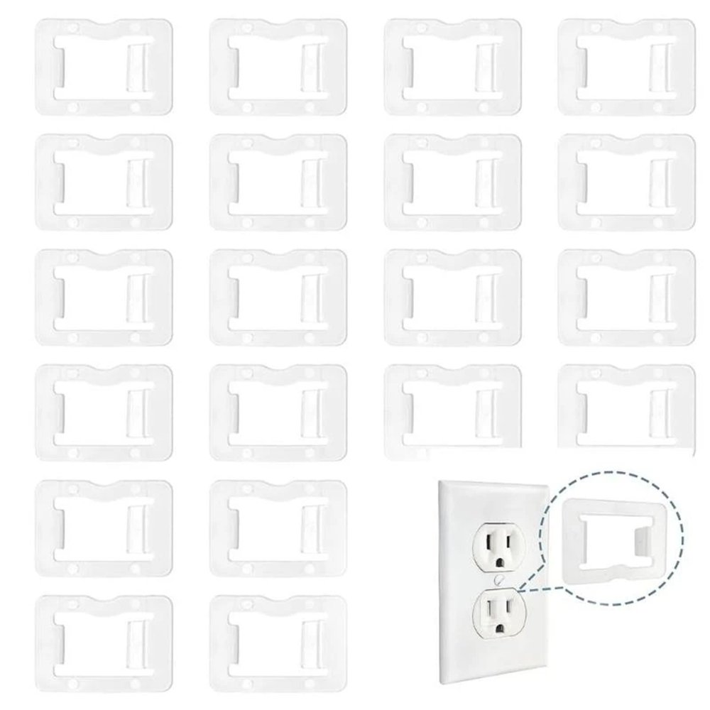 100/200Pcs Socket Stabilizers Inserts Secure Loose Outlets Plastic Easy to Use(100pcs)