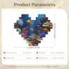 NBSKSDLK Personalized Photo Building Blocks Puzzles - Heart Shaped Custom Bricks Puzzle with Marine Life Picture - DIY Romantic Home Decor Valentines Day Gifts for Lovers, Couples view 4