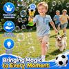 Bubble Wands for Kids - Light up Bubble Wands with 2 Solutions, Outdoor Toys for Kids Ages 3-5 4-8, Soccer Toys for Boys, Birthday Party Gift for 3 4 5 6 7 8 Years Old Boys and Girls view 2