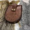 Portable Pack Bag Medieval Leathers Belt Pouch Vintage Embossed Purse Dices Bag Cosplay Supplies Leathers B view 3