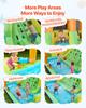 VEVOR Bounce House for Kids, Inflatable Bounce House with Air Blower, Water Slide, Bouncer Castle with Climbing Wall, Double Tall Slides, Splash Pool & Mini Soccer, for 3 to 4 Kids Ages 3 to 8 view 3