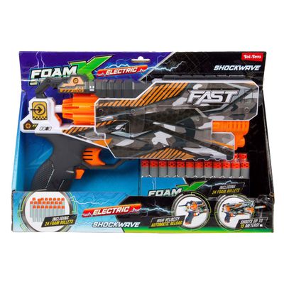 Toi-Toys Shockwave Electric Foam Gun with 24 Foam Arrows Toy
