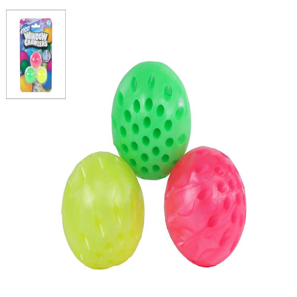 Van Manen sticky window runner balls 3pcs toy window