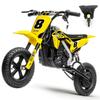 24V Kids Electric Dirt Bike - 250W Electric Motorcycle, 11 Mph Max Speed Electric Mini Dirt Bike with Music, 10 Miles Range, Twist Grip Throttle, Metal Suspension, Rubber Tire (Yellow, with Cover) view 1