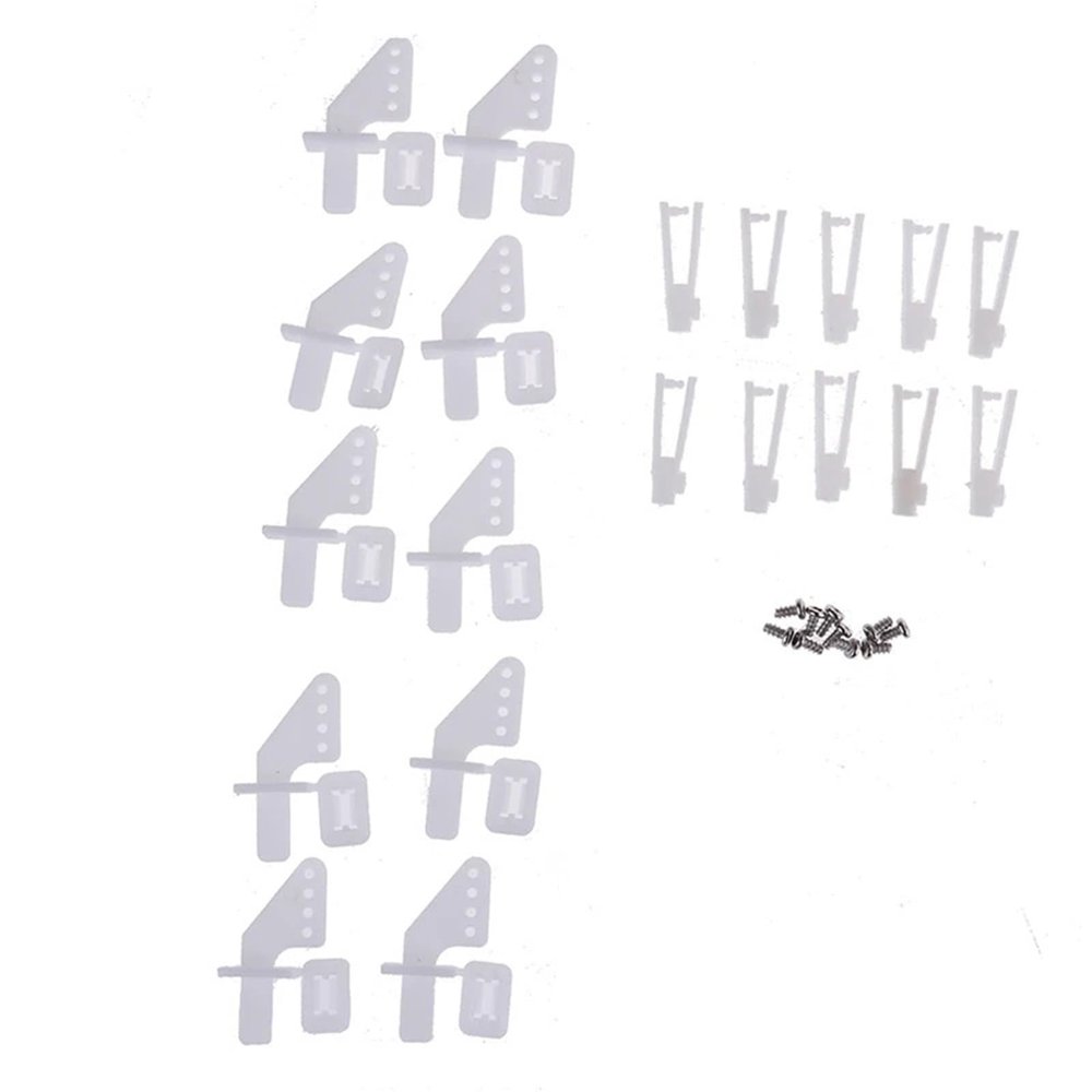 200/400Sets Lock On Nylon Control Horn and Clevis Set Rudder Servo Ailerons Elevators for RC Fixed Wing Airplane(400sets)