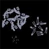 200/400Sets Lock On Nylon Control Horn and Clevis Set Rudder Servo Ailerons Elevators for RC Fixed Wing Airplane(400sets) view 2