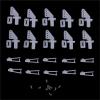 200/400Sets Lock On Nylon Control Horn and Clevis Set Rudder Servo Ailerons Elevators for RC Fixed Wing Airplane(400sets) view 3