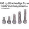 5pcs/Set 1/4inch Astronomical Telescope Screws UNC1/4-20 Stainless Steel Astronomical Telescope Part(12.7mm Thread) view 3