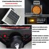 ZIJINGM Solar Yellow Flashing LED Traffic Warning Light, Suitable for Intersections, Roads, Curves, Bridges(20cm) view 4