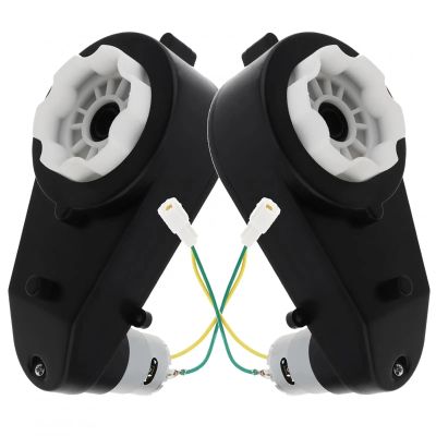 2pcs RS555 Kids Ride On Toys Car Motors Gearbox 24V 18000-40000RPM Children Wheels DC Motor for Remote Control(18000)
