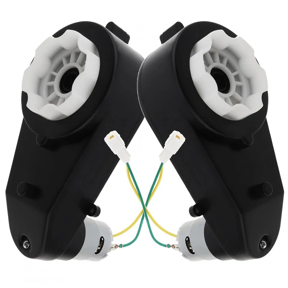 2pcs RS555 Kids Ride On Toys Car Motors Gearbox 24V 18000-40000RPM Children Wheels DC Motor for Remote Control(18000)
