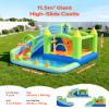 VEVOR Inflatable Bounce House, 11.3 x 12.3 x 7.0 ft Inflatable Bounce House Water Slide, Bouncer Castle with Castle Bounces, Basketball Hoop, Splash Pool & Water Ring Toss, for 3 to 4 Kids Ages 3 to 8 view 2