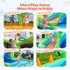 VEVOR Inflatable Bounce House, 11.3 x 12.3 x 7.0 ft Inflatable Bounce House Water Slide, Bouncer Castle with Castle Bounces, Basketball Hoop, Splash Pool & Water Ring Toss, for 3 to 4 Kids Ages 3 to 8 view 3