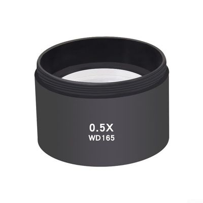 0.5X 0.7X Glass Auxiliary Lens for Microscopes with 48mm Mounting, Trinocular Stereo Zoom Microscope Objective Lens Adapter, Magnification Enhancer(0.5X)