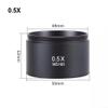 0.5X 0.7X Glass Auxiliary Lens for Microscopes with 48mm Mounting, Trinocular Stereo Zoom Microscope Objective Lens Adapter, Magnification Enhancer(0.5X) view 4