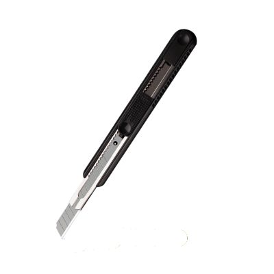 1PCS 9mm Aluminum Utility Knife Sheath Wallpaper Knifes Small Paper Cutter For Student Office Supplies Black