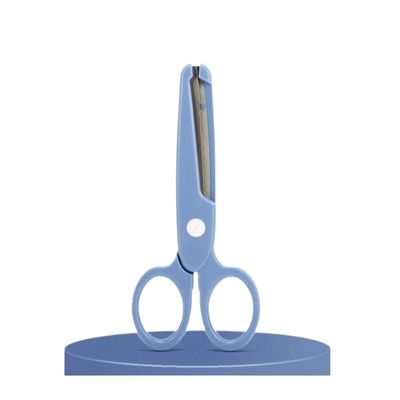 1Pcs Safe Scissors Labor-saving Paper-cut DIY For Children Kindergarten Primary School Students Blue/Pink