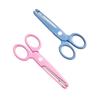 1Pcs Safe Scissors Labor-saving Paper-cut DIY For Children Kindergarten Primary School Students Blue/Pink view 2
