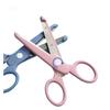 1Pcs Safe Scissors Labor-saving Paper-cut DIY For Children Kindergarten Primary School Students Blue/Pink view 3