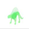 DinoWorld 3D Dinosaur Glow in the Dark Pack of 3 Assorted Colours view 1