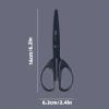 1/3/5/10pcs 160mm Black Blade Scissors Wear-resistant Stainless Steel Not Easy To Glue Durable(20pcs Set) view 2