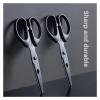 1/3/5/10pcs 160mm Black Blade Scissors Wear-resistant Stainless Steel Not Easy To Glue Durable(10pcs Set) view 4
