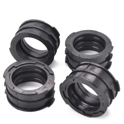 4PCS Motorcycle Rubber Carburetor Boot Insulator For V-MAX 1200 VMAX V MAX VMX12V 1985-2007