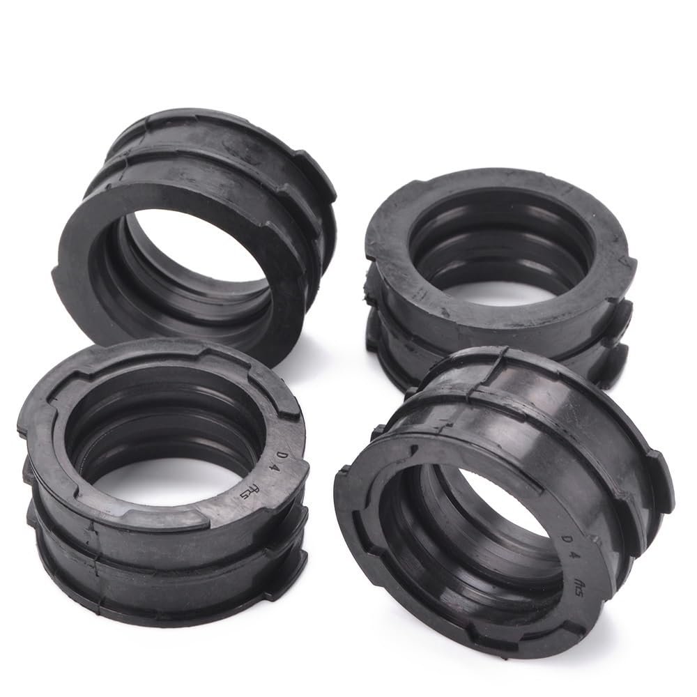 4PCS Motorcycle Rubber Carburetor Boot Insulator For V-MAX 1200 VMAX V MAX VMX12V 1985-2007