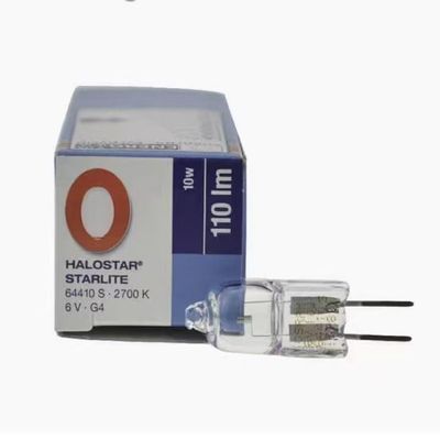 1PC New for Osram 64410S Microscope Halogen Bulb (6V10W, G4, 2700K, 2000 & 4000 Hours)