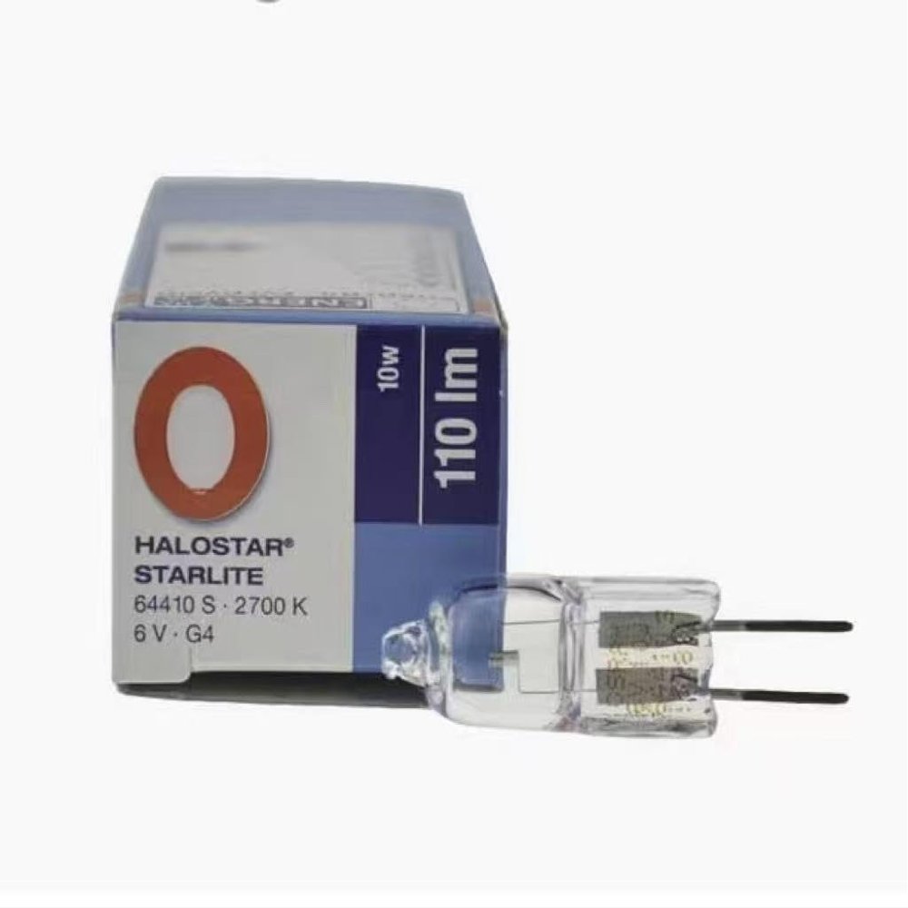 1PC New for Osram 64410S Microscope Halogen Bulb (6V10W, G4, 2700K, 2000 & 4000 Hours)