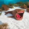 3D Printed Sea Monster Toy, Trevor Henderson Mythical Ocean Predator Model, Highly Detailed Collector Art Piece for Horror Fans, Unique Deep Sea Creature Sculpture (Red-mouthed Shark) view 2