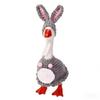 7-Inch Desk Goose OutfitEaster Bunny Desk Goose Costumes Hand-Knit Festive Rabbit Ears Clothes for Magnetic Desk Geese Statue, Easter Spring Holiday Party Home Office Table Decor Accessory Photo Prop view 1