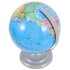 Beaupretty 16cm Rotating Pvc Globe with Metal Base Educational Desk Globe for Students and Office Small Terrestrial Teaching Tool for Classroom and Home Decor view 1