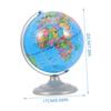 Beaupretty 16cm Rotating Pvc Globe with Metal Base Educational Desk Globe for Students and Office Small Terrestrial Teaching Tool for Classroom and Home Decor view 2