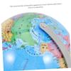 Beaupretty 16cm Rotating Pvc Globe with Metal Base Educational Desk Globe for Students and Office Small Terrestrial Teaching Tool for Classroom and Home Decor view 3