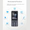 Zopsc Unlocked Cell Phone for Seniors, 2.4 Inch Screen 2G Dual SIM Big Mobile Phone with SOS Emergency, Call Loud Speaker, Alarm Clock, Calculator (Dark Gray) view 3