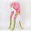 Joaquin Long Pink Green Mixed Cosplay Wig Braided Hair Wig with Bangs for Women Anime Events Party Costume Photography Video Shoots view 3
