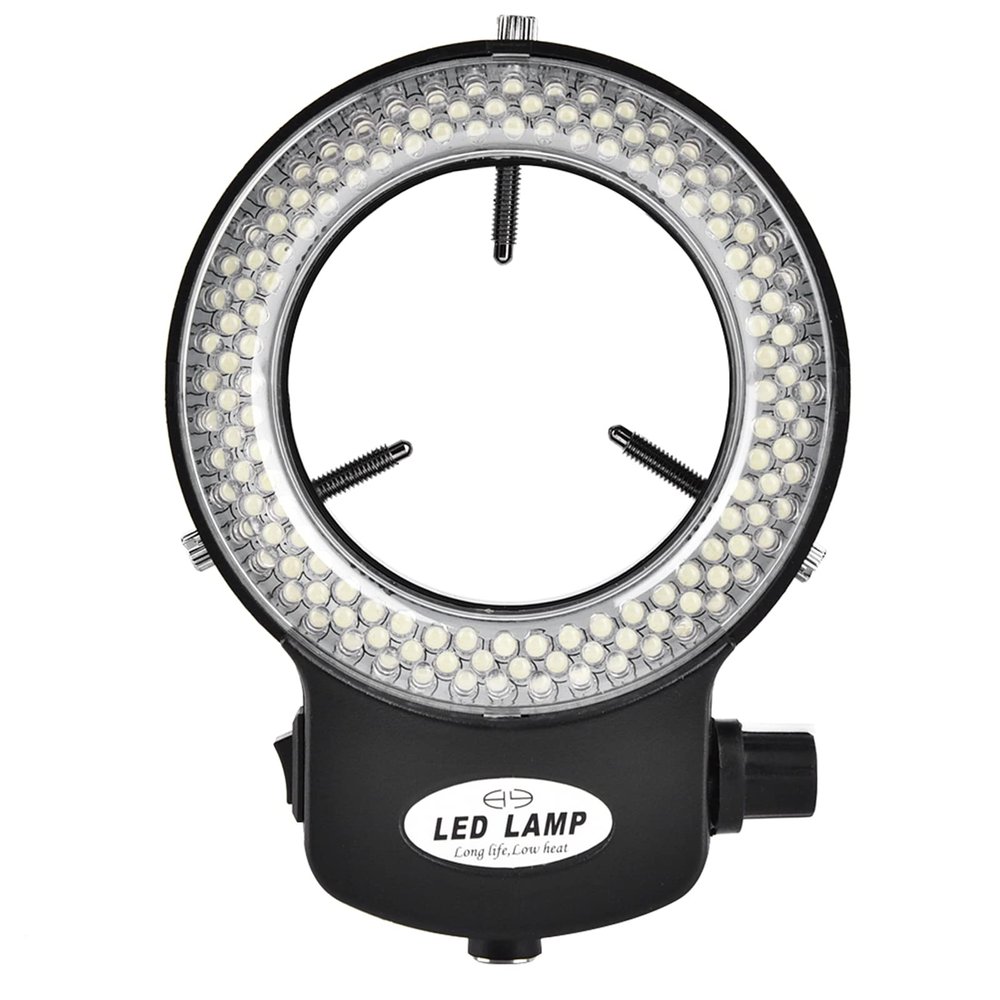 Eujgoov LED Light Camera Microscope Lamp Industry Brightness Adjustable Stereo Source Auxiliary Lighting 144 Beads for Lab Microscopes and Mini Lathe (Eujgoov9ES1cd-04)