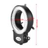 Eujgoov LED Light Camera Microscope Lamp Industry Brightness Adjustable Stereo Source Auxiliary Lighting 144 Beads for Lab Microscopes and Mini Lathe (Eujgoov9ES1cd-04) view 2