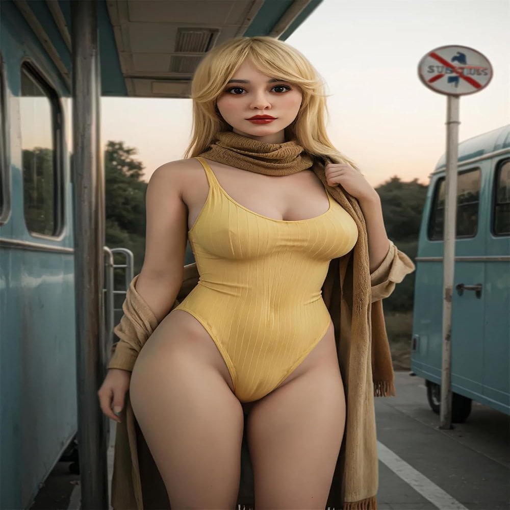1:1 Scale Female Doll Lifelike 5FT TPE Poseable Companion Figure for Roleplay, Photography Prop and Display, 18+ Only
