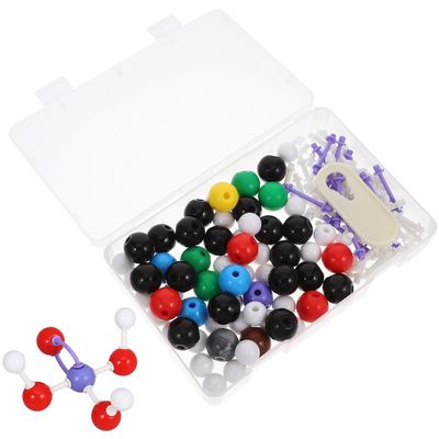 Abaodam Molecular Model Kit Chemistry Organic Modeling Set with 63 Spheres 86 Bonds Science Teaching Tool for Students Educational Molecular Structure Kit for Classroom and Lab Use
