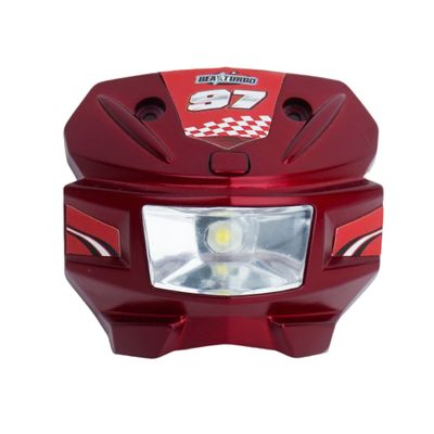 BeaxTurbo Racing Upgrades Redesign Headlights with Switch High Brightness headlights2 for losi promoto mx/sm 1/4 1PCS (red)