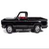 1979 Adventurer Sweptline Pickup Truck Black with Red Interior American Muscle Series 1/18 Diecast Model Car by Auto World AMM1355 view 3