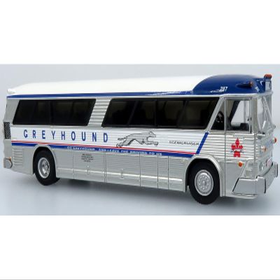 1964 MCI MC-5A Bus Grey Hound Canada White with Blue Stripes Vintage Bus & Motorcoach Collection Limited Edition to 504 Pieces Worldwide 1/87 (HO) Diecast Model 87-0629