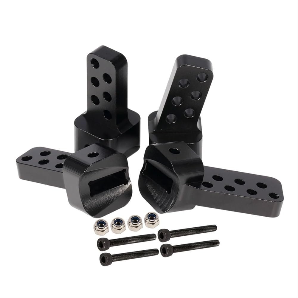 4Pcs Aluminum Rear Upper Link Riser Anti-Squat Mount Compatible with II AR44 Chassis DIY 90046 Upgrade(Black)