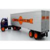 1959 International DCOF-405 Truck with Box Trailer Cooper Jarrett Inc. Dark Blue with Orange Stripes North American Vintage Truck Collection 1/43 Diecast Model 43-0637 view 3