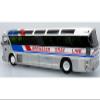 1964 MCI MC-5A Bus Brewster Gray Line Silver with Blue and Red Stripes Vintage Bus & Motorcoach Collection Limited Edition to 504 Pieces Worldwide 1/87 (HO) Diecast Model 87-0628 view 3