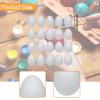 12 Easter Egg DIY Decoration Foam Eggs Paintable Craft Project Children's Creativity Decoration Material for Group Crafts Easter Activities Home H, 20pcs 10cm view 3