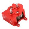Jonlaki RC Car Dual Rotor Motor Transmission Assembly with POM Skid Plate for SCX10 /10 Scale Crawler, Red (Red) view 1