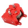 Jonlaki RC Car Dual Rotor Motor Transmission Assembly with POM Skid Plate for SCX10 /10 Scale Crawler, Red (Red) view 2